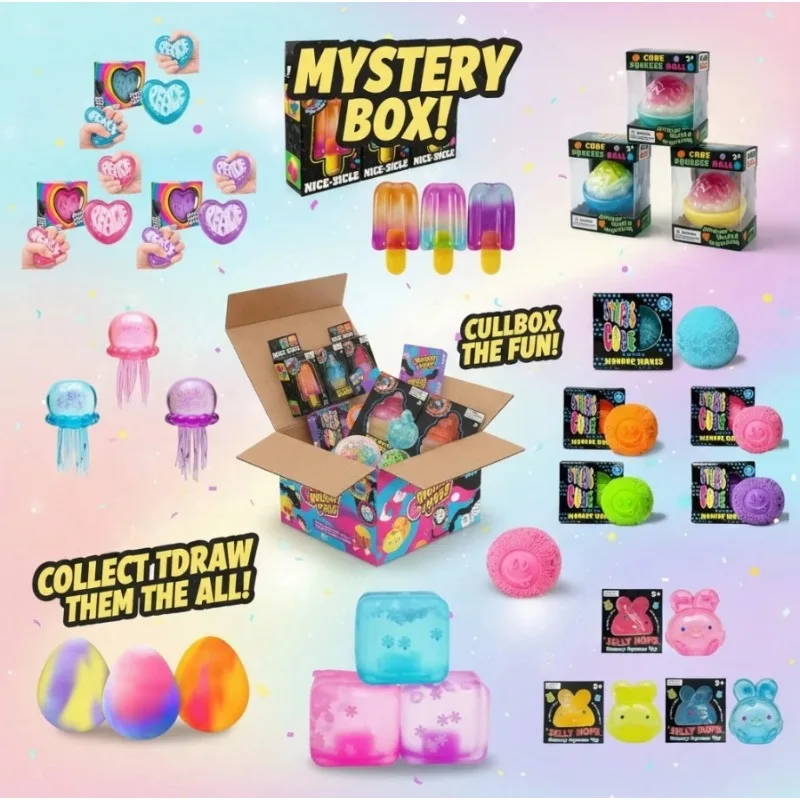 

Random Single Pack Mystery Squishy Blind Box Popular Fidget Squeeze Sensory Toy US Warehouse Shipping Anti-Stress Surprise Holiday Gift