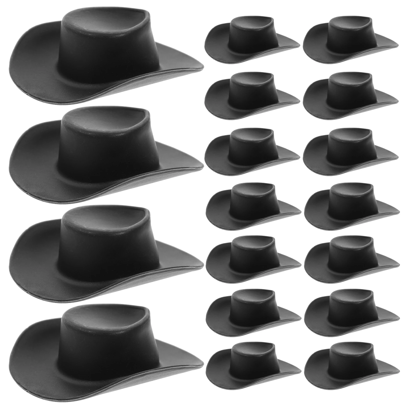 

40 Pcs Mini Cowboy Hat Mexican Hats for Crafts Western Party Centerpieces Miniature Boots Toy Room