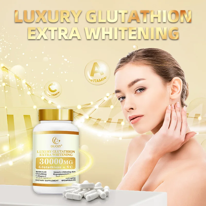

Glutathione+VC capsules 30000mg maintain energy levels, maintain immune function, and promote skin health