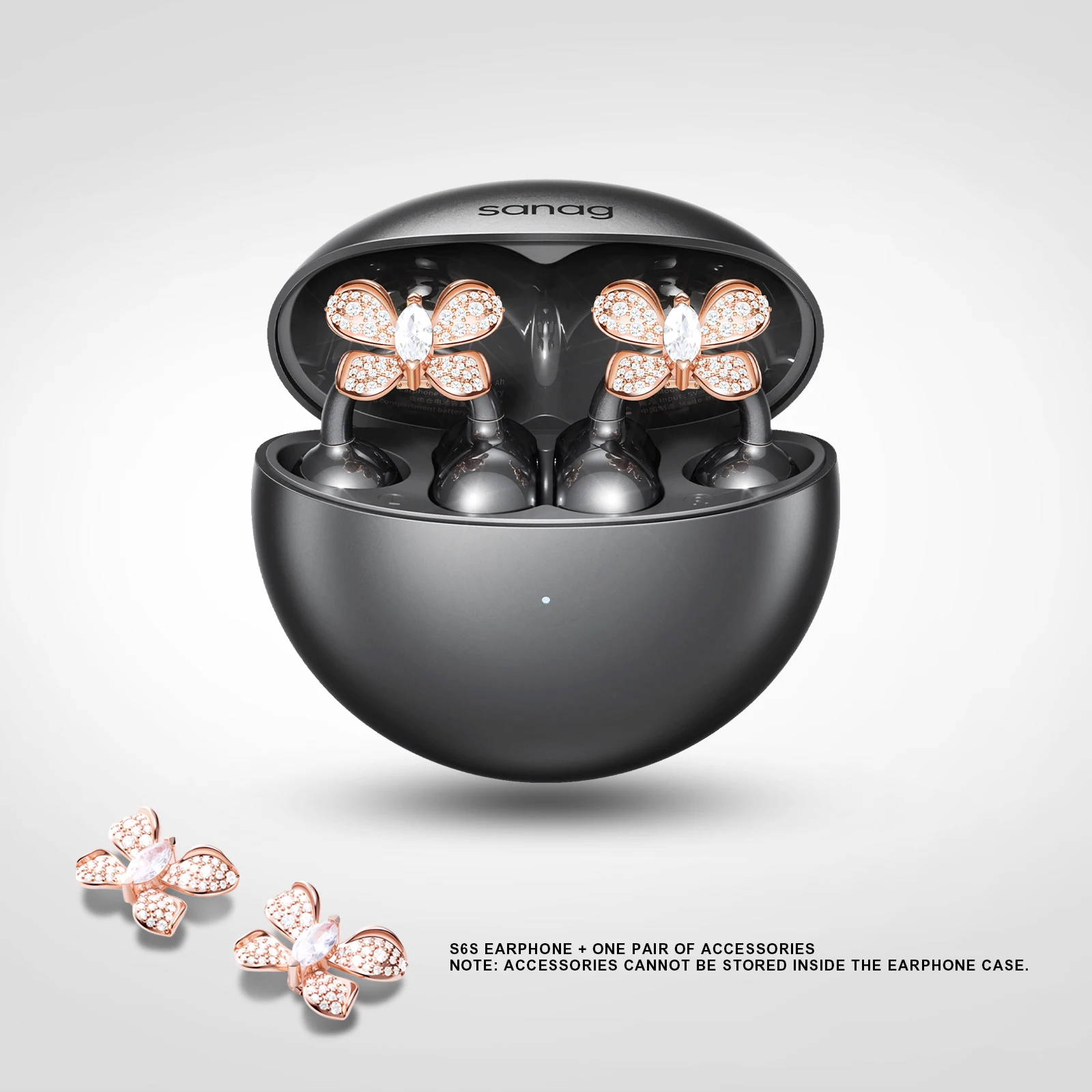Sanag S6S Free Open Ear Clip on Earphones 3D Sound Bluetooth
