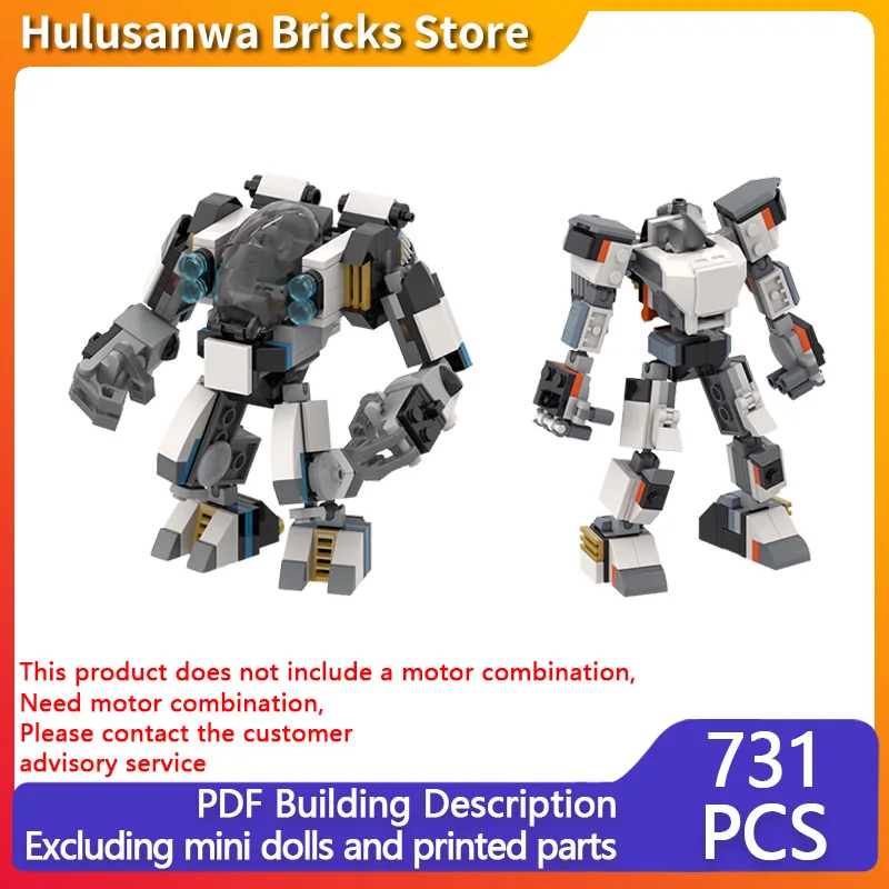 

Space Defense Mech Model MOC Building Bricks War Equipment Modular Technology Gifts Holiday Assemble Children Toys Suit