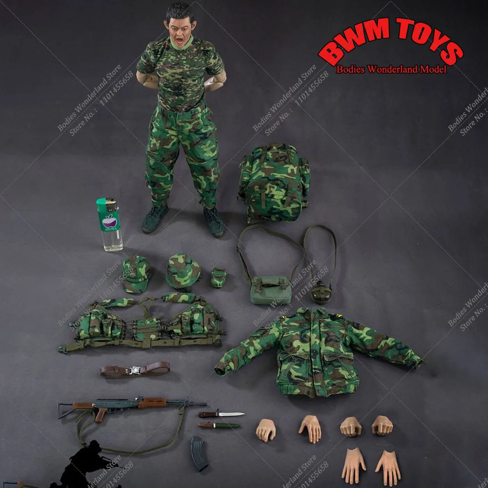 

FLAGSET FS73027 1/6 Scale Army Soul Series 90s Steel Division Male Soldier Assault Full Set Action Figure Model Toys with Weapon