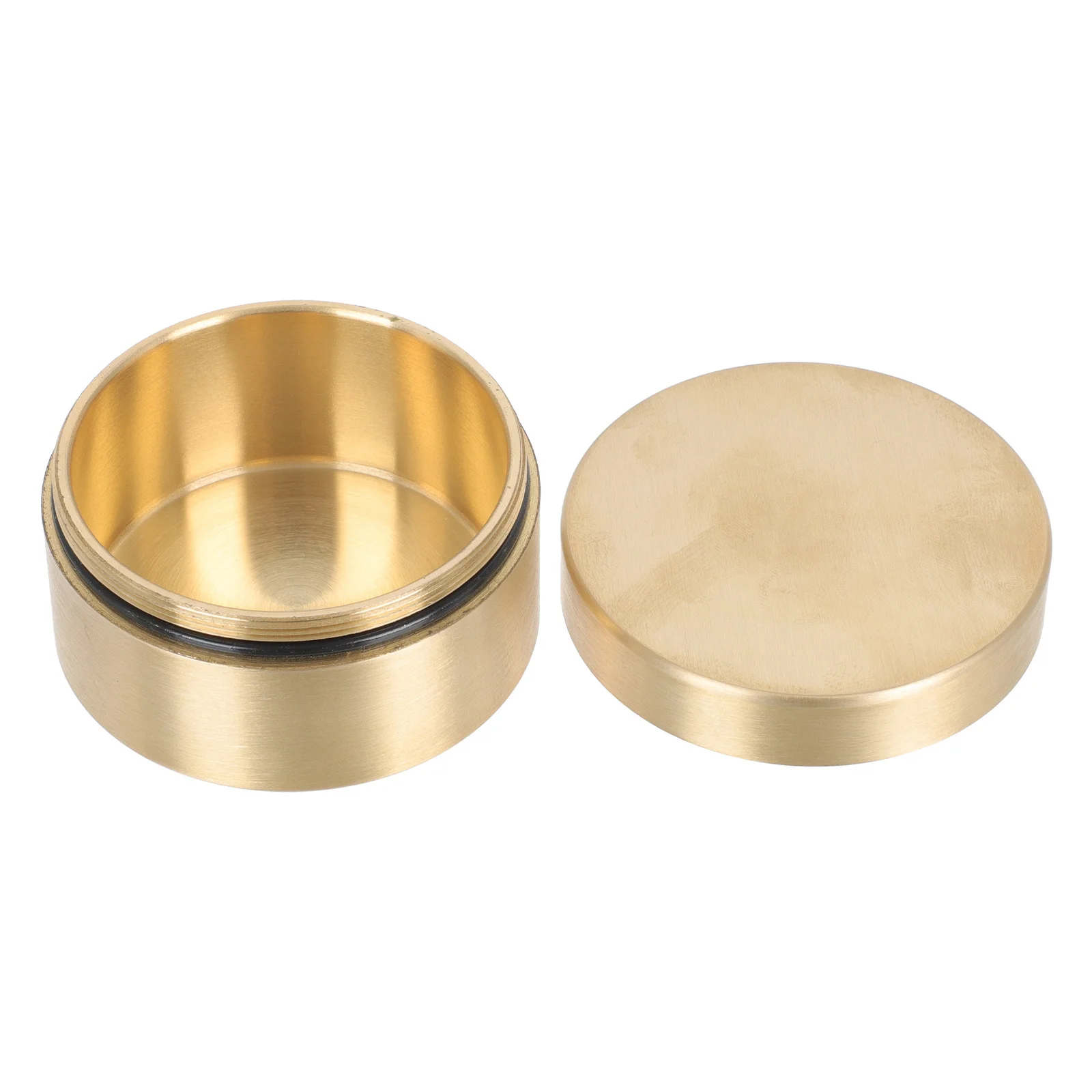 

1Pcs Copper Storage Box Medicine Holder Dustproof Moistureproof Paperweight Jewelry Case Small Portable Desktop Decoration Gift