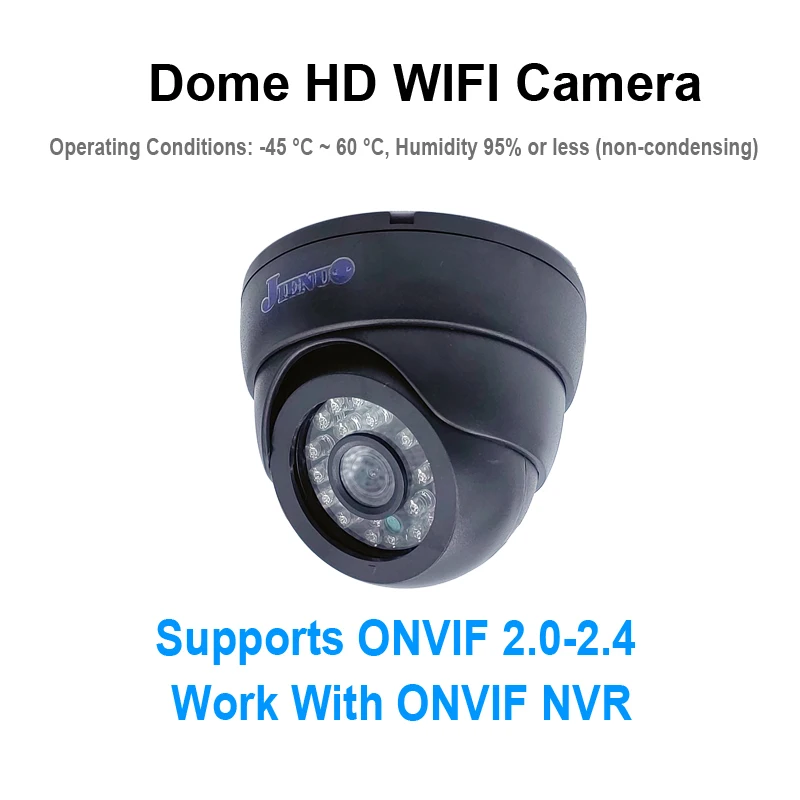 5MP 1080P Wifi IP Camera Dome Indoor Cctv Security Surveillance NightVision Infrared Video Wireless Home Cam Onvif CamHipro