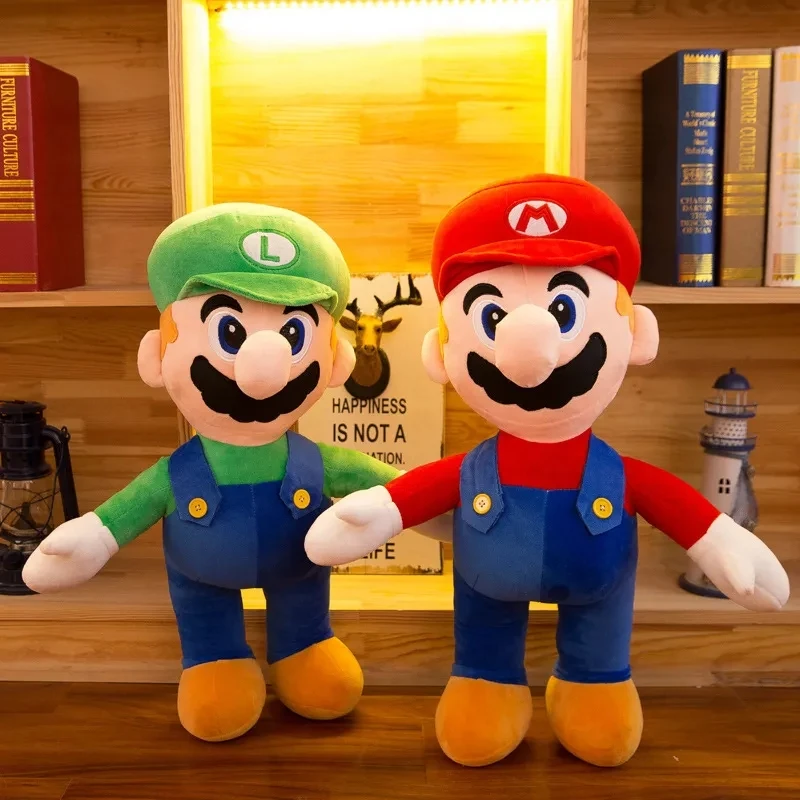 18-25CM Anime Super Mario Bros Luigi Plush Doll Game Figures Decoration Children's  Pillow Soft Stuffed Toys Birthday Gifts