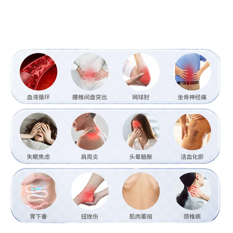 قطعة أثرية للتدليك عالية الطاقة محمولة ذكية للذراع والخصر والعمود الفقري العنقي ملصق تدليك نبض إلكتروني للكهرباء القوية