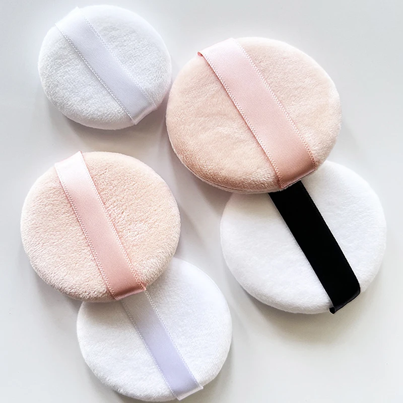 Portable Soft Cosmetic Puff Makeup Foundation Sponge Beauty Tool Crystal Velvet Powder Foundation Puff Professional Round Shape