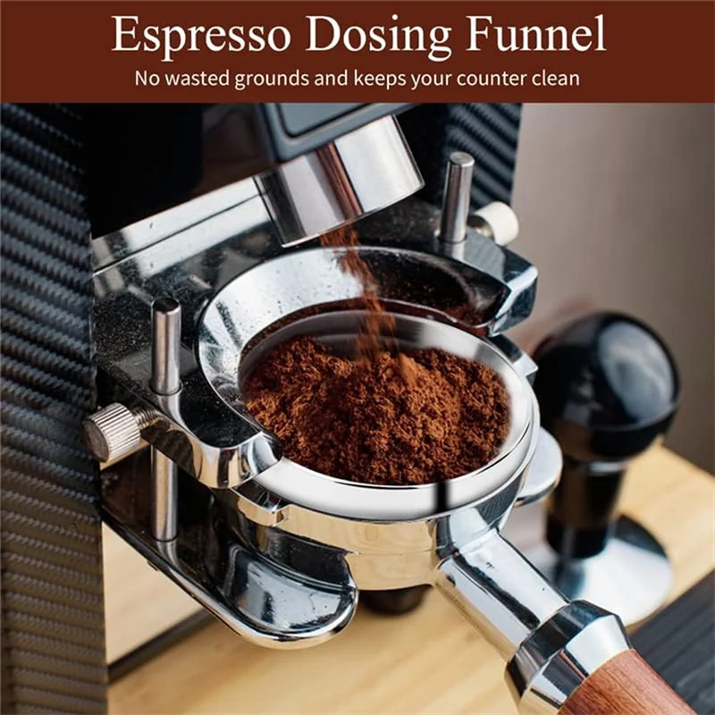 Herramienta WDT para Espresso de 51Mm, distribuidor de polvo, embudo dosificador y juego de pantalla de disco, Kit de accesorios para Espresso, juego de Barista, aguja de café