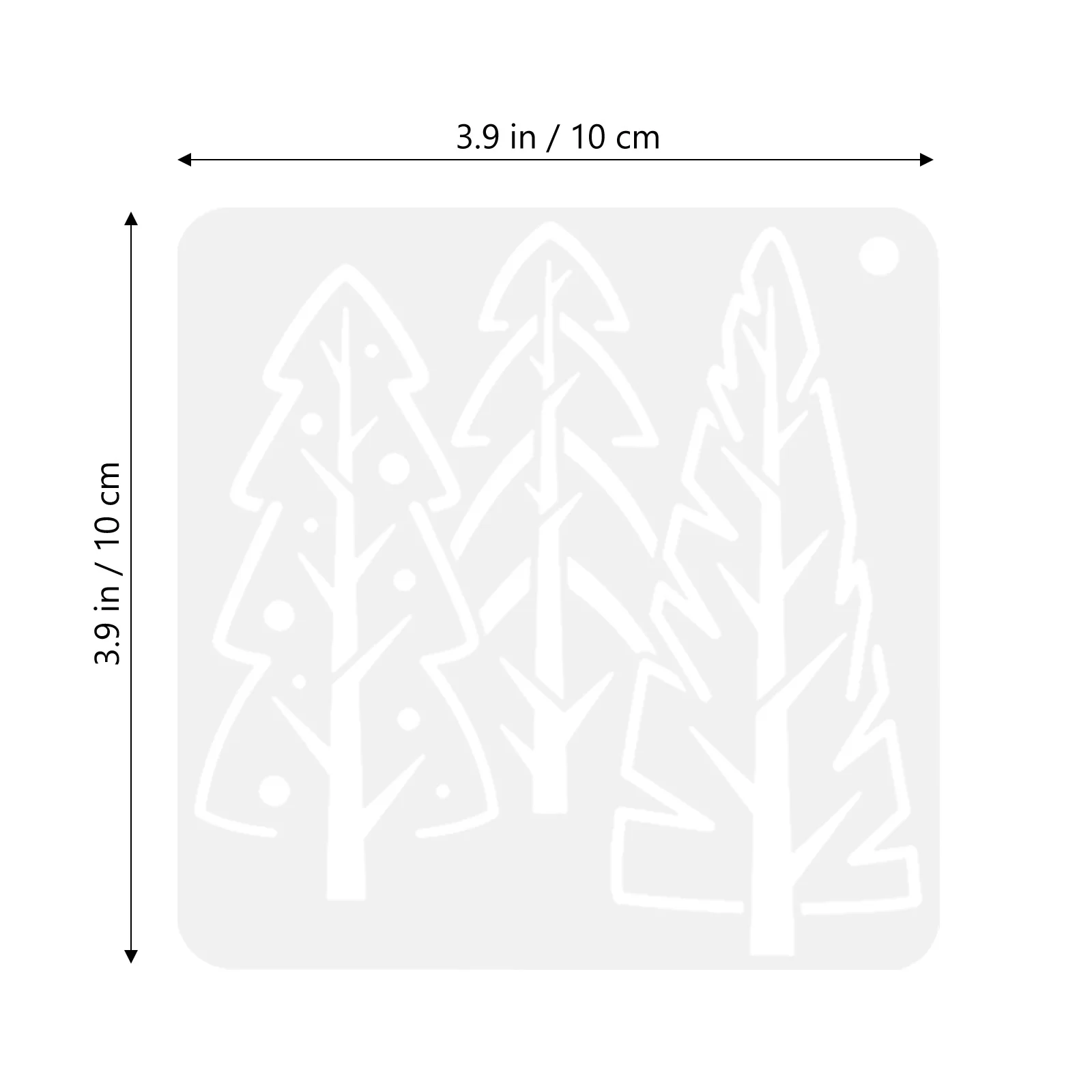 25 قطعة من استنسل رسم شجرة الكريسماس، قوالب حرفية إبداعية للحيوانات الأليفة، بطاقات رسم يدوية، مستلزمات ديكور عيد الميلاد #4