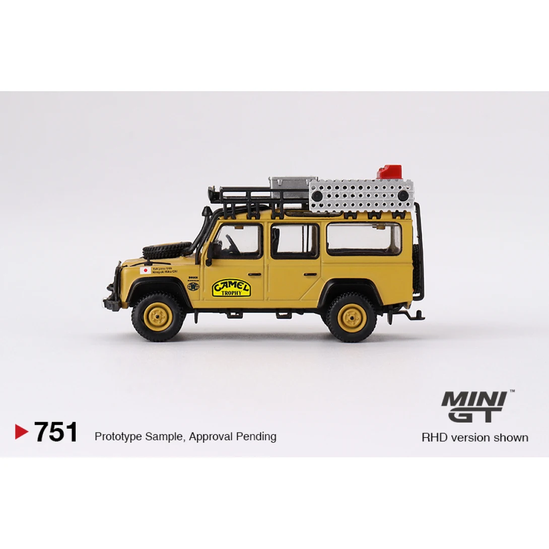 MINIGT 1:64 Land Rover Defender 110 1989 Camel Cup #856 #751 Spot