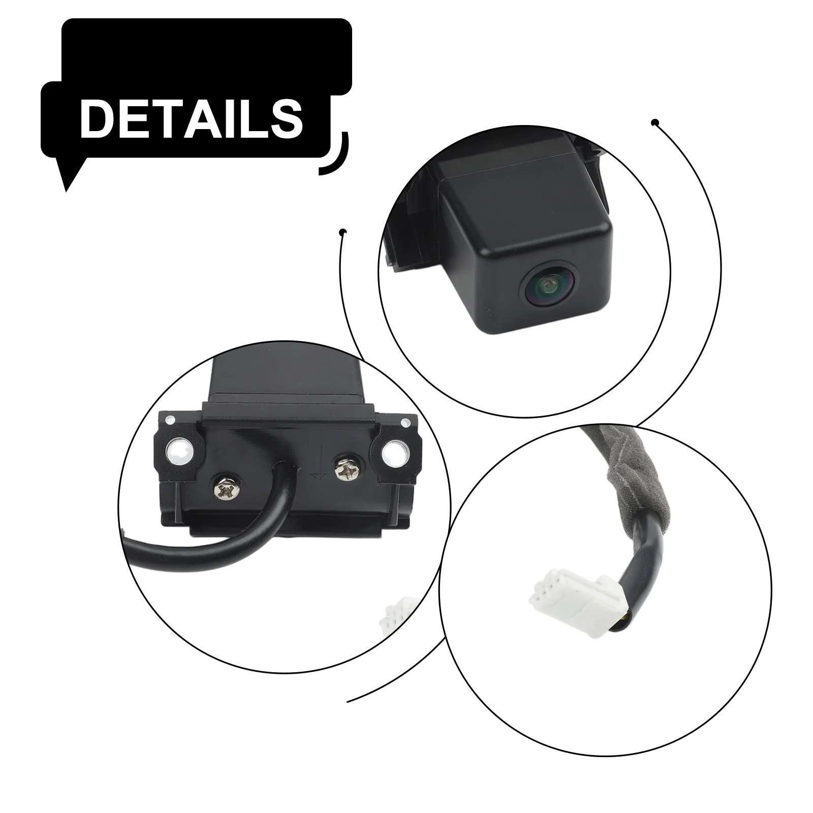 Easy Installation Parking Camera Backup Parking Camera Reliable Performance Non-deformable Structure ABS Material