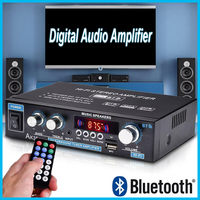 AK35 800W Bluetooth Amplifier 2 Channel Stereo HiFi Digital Display Multifunctional Music Amplifier For Car Classroom Home Audio