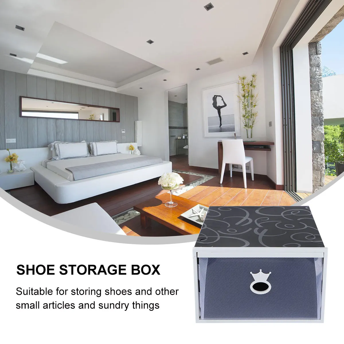 

Shoe Box Storage Transparent Thickened Plastic Drawer Type Foldable Shoes Organizer Holder Large Capacity Container