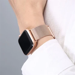 Mesh loop for apple watch band series 10 46mm 42mm 9 8 7 45mm 41mm se 6 5 4 44mm 40mm stainless steel strap iwatch 3 38mm band