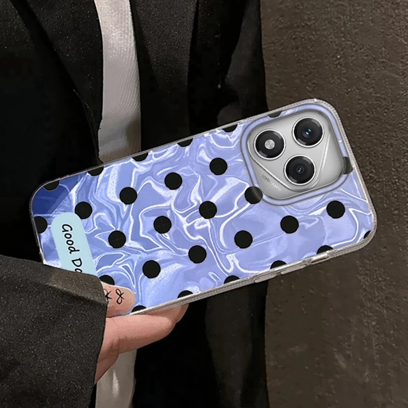 Funda de lunares para mujer y niña, funda para Honor 400 Pro X9c Magic7 Magic6 Magic5 200 Lite 200Pro Smart X9a X8a X8b X8c X7c X8