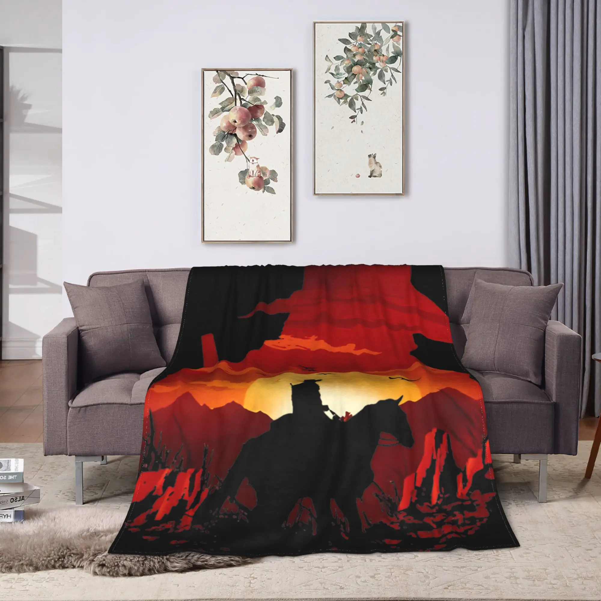 Arthur Morgan Red Dead Redemption Blanket Quality Warm  Throw Blanket Winter Camping Living Room Street Trend Bedspread