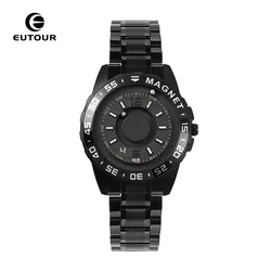 EUTOUR Original Magnetic Sport Luxury Simple Quartz Waterproof Men's Watch Leather Steel Strap Business Fashion Casual Watch