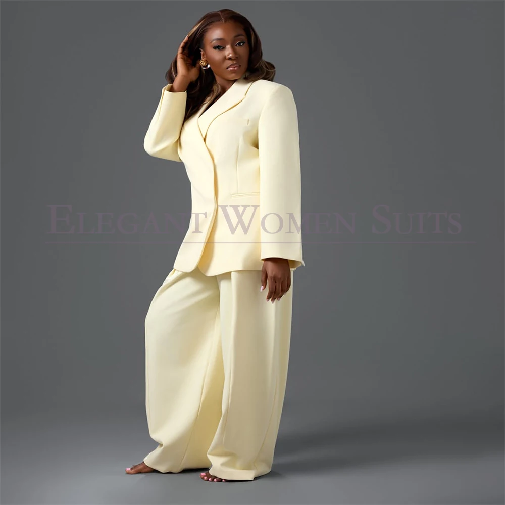 Luxury Women's Suits Plus Size 2 Piece Jacket Pants Outfits Fashion Customized Female Clothing Formal Blazer Terno 2026