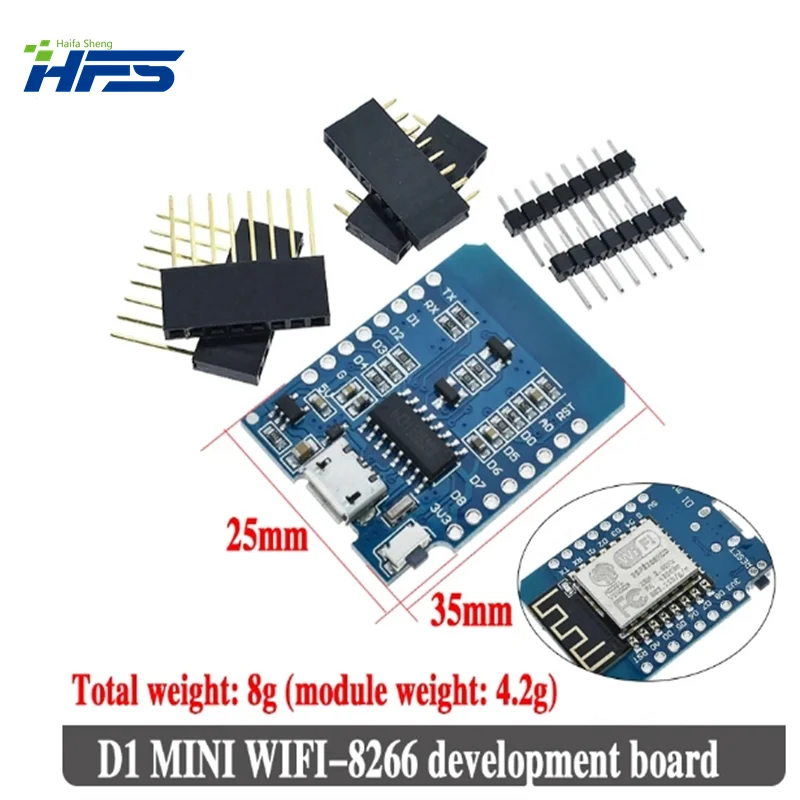 D1 Mini ESP8266 ESP-12 ESP-12F CH340G CH340 V2 USB WeMos WIFI Development Board D1 Mini NodeMCU Lua IOT Board 3.3V With Pins