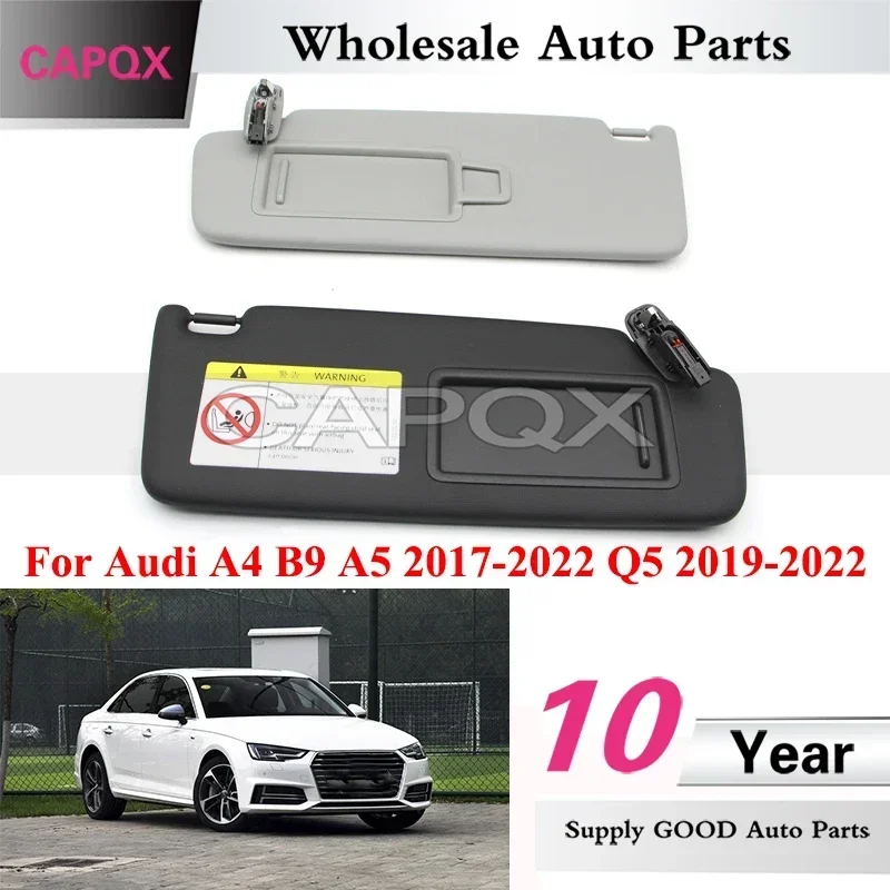 

CAPQX Car Inside Sunvisor For Audi A4 B9 A5 2017-2022 Q5 2019-2022 Sun Shield Front Sunshade Sun Visor