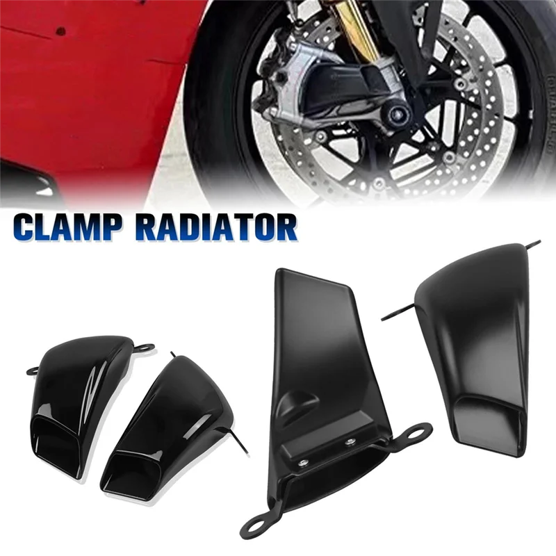 

B07A-Motorcycle Front Caliper Radiator Cover Air Duct Brake Cooling For DUCATI Panigale Streetfighter V4 V4S V4SP