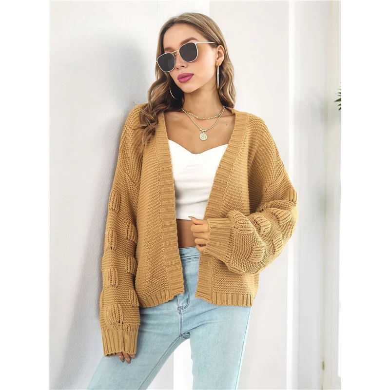 【RECOMENDAR】Women's Fashion- Casual Oversized Sweaters Open Front Batwing Long Sleeve Chunky Knit Cardigan Outerwear Coats