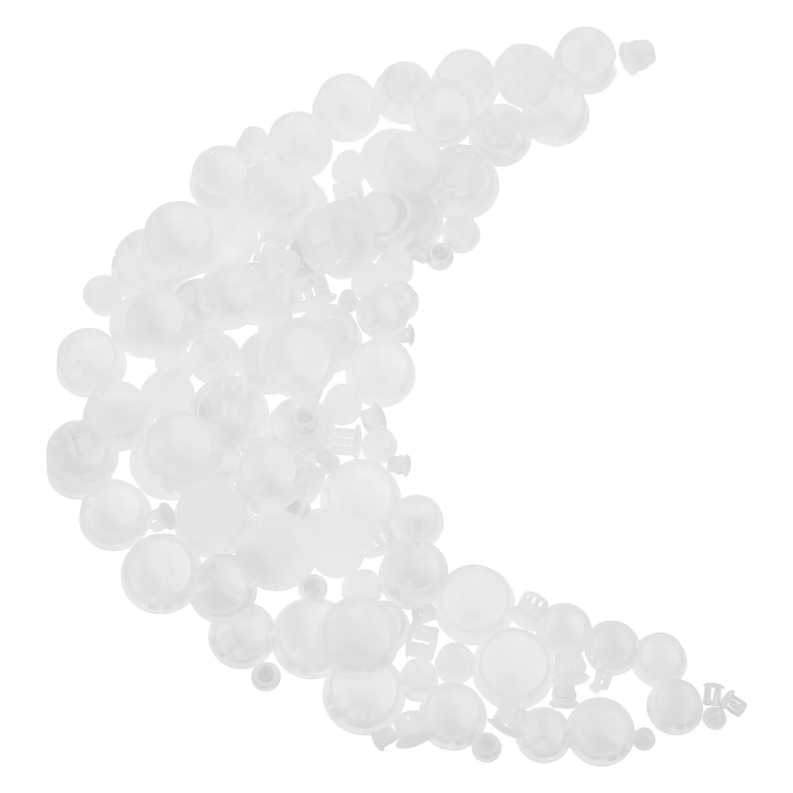 160個の耐久性のある家具穴プラグPP素材簡単な取り付けさまざまなサイズ変形防止耐候性キャップ