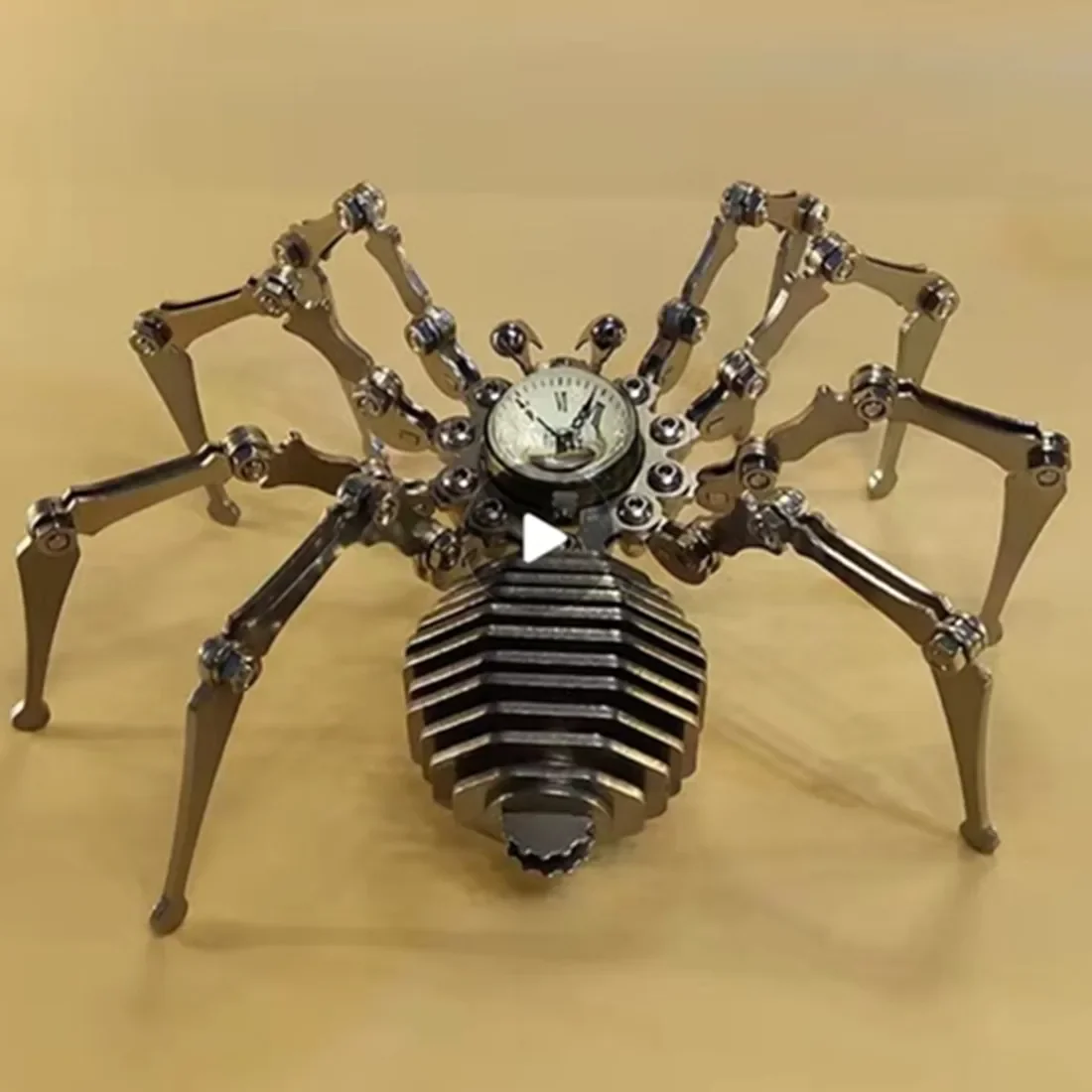 

Mechanical Spider Insect Stainless Steel Hand DIY Assembled Model Toy Gift with Electric Watch Crafts - Finished Product