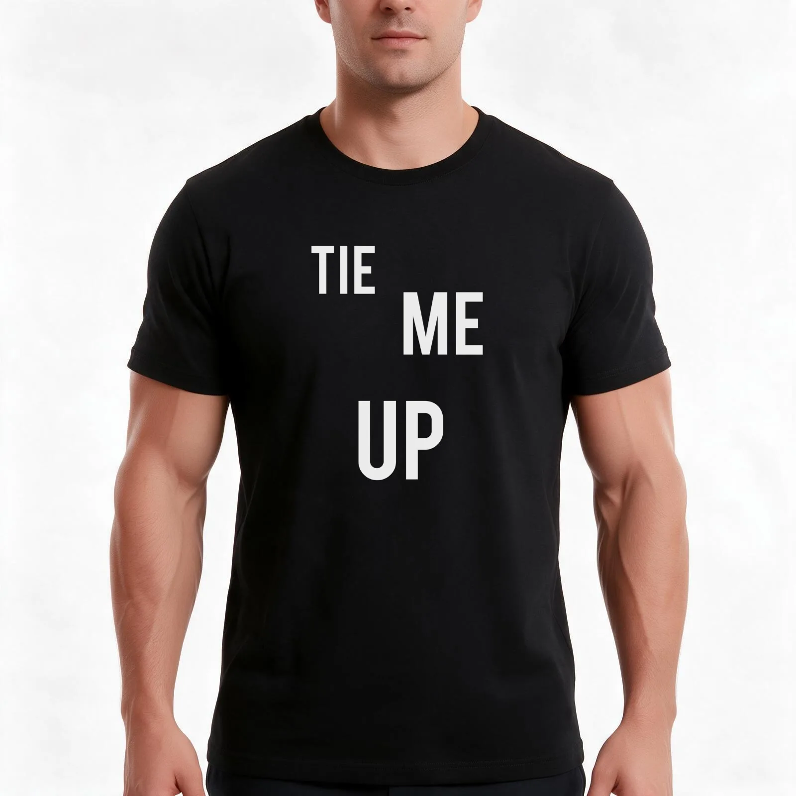 Tie Me Up BDSM Submissive Kink Shirt T-Shirt Summer Casual Cotton Tee Oversized Streetwear Tops Vintage Graphic Print