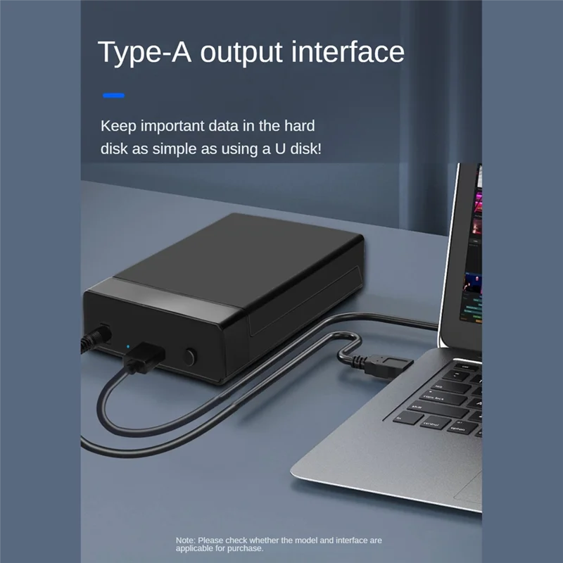 USB 3.0 3.5 inch HDD SATA External Hard Drive Case box Reader Support 10TB Hard Drive Enclosure High Speed Adapter for PC Lapop.
