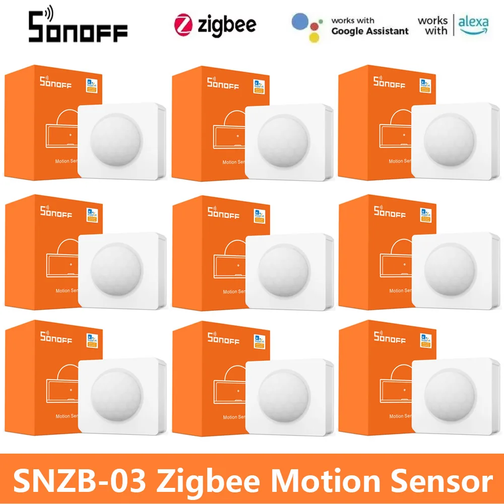 SONOFF SNZB-03/SNZB-01P Zigbee 3.0 Motion Sensor Detector Smart Control Via eWeLink ZBBridge Required Work With Alexa Google