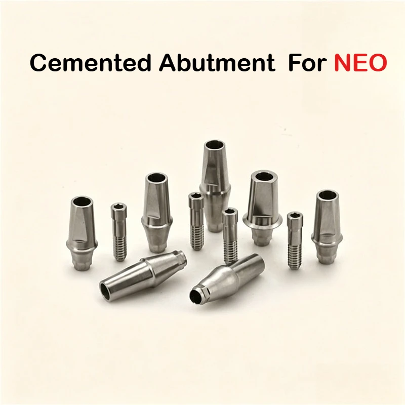 

10Pcs Titanium Cemented Abutment For NEO Dental Implant High Quality Titanium Alloy