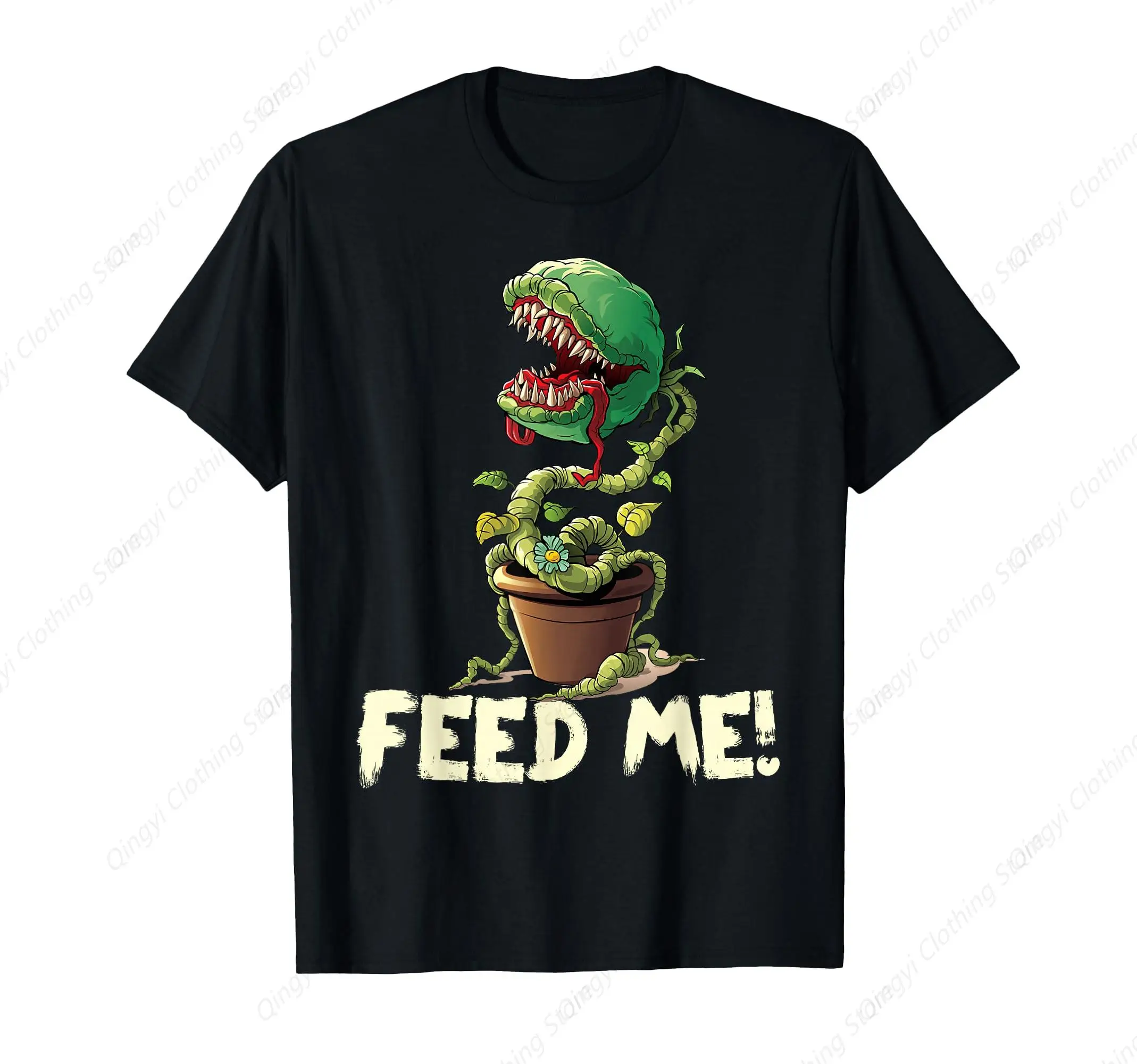 

Funny Feed Me Always Hungry Venus Fly Trap Shirt Halloween T-Shirt