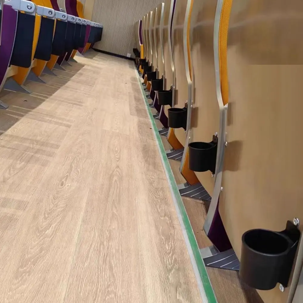 Durable Plastic Cup Holder Black Easy Install Cinema Chair Bottle Rack Firm Structure Drinks Rack Theater Auditorium Classroom