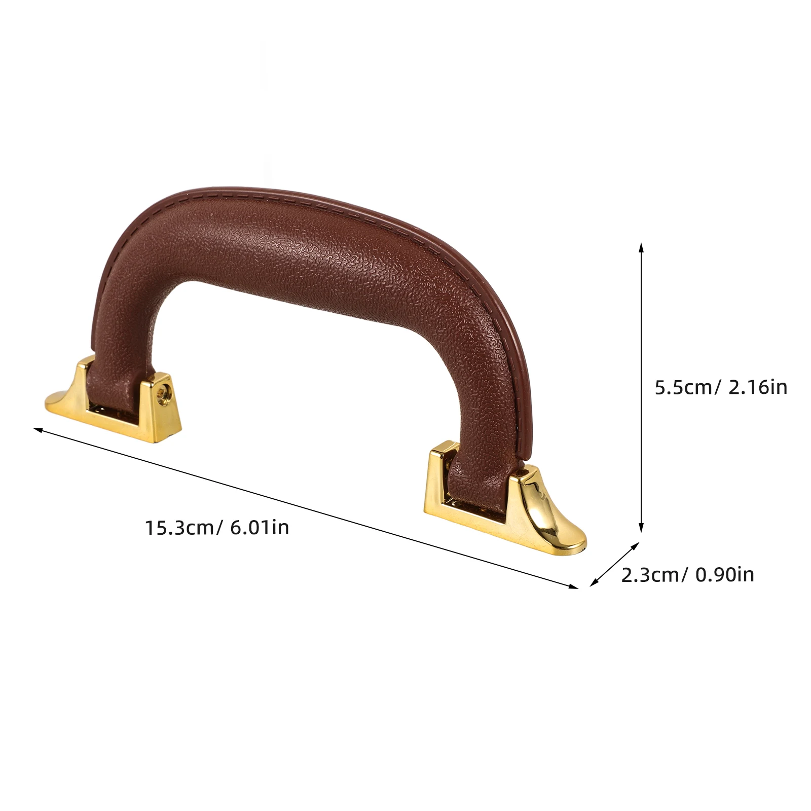 1セット コーヒー色 荷物ハンドル 交換用 スーツケースハンドル グリップ トートバッグハンドル DIY パースハンドル トラベルケースハンドル バッグ