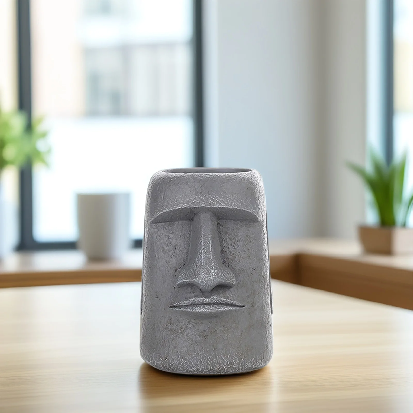 

Stone Statue Flower Pot Resin Succulent Planter For Home Garden Office Desk Decor Modern Creative Small Plant Pots