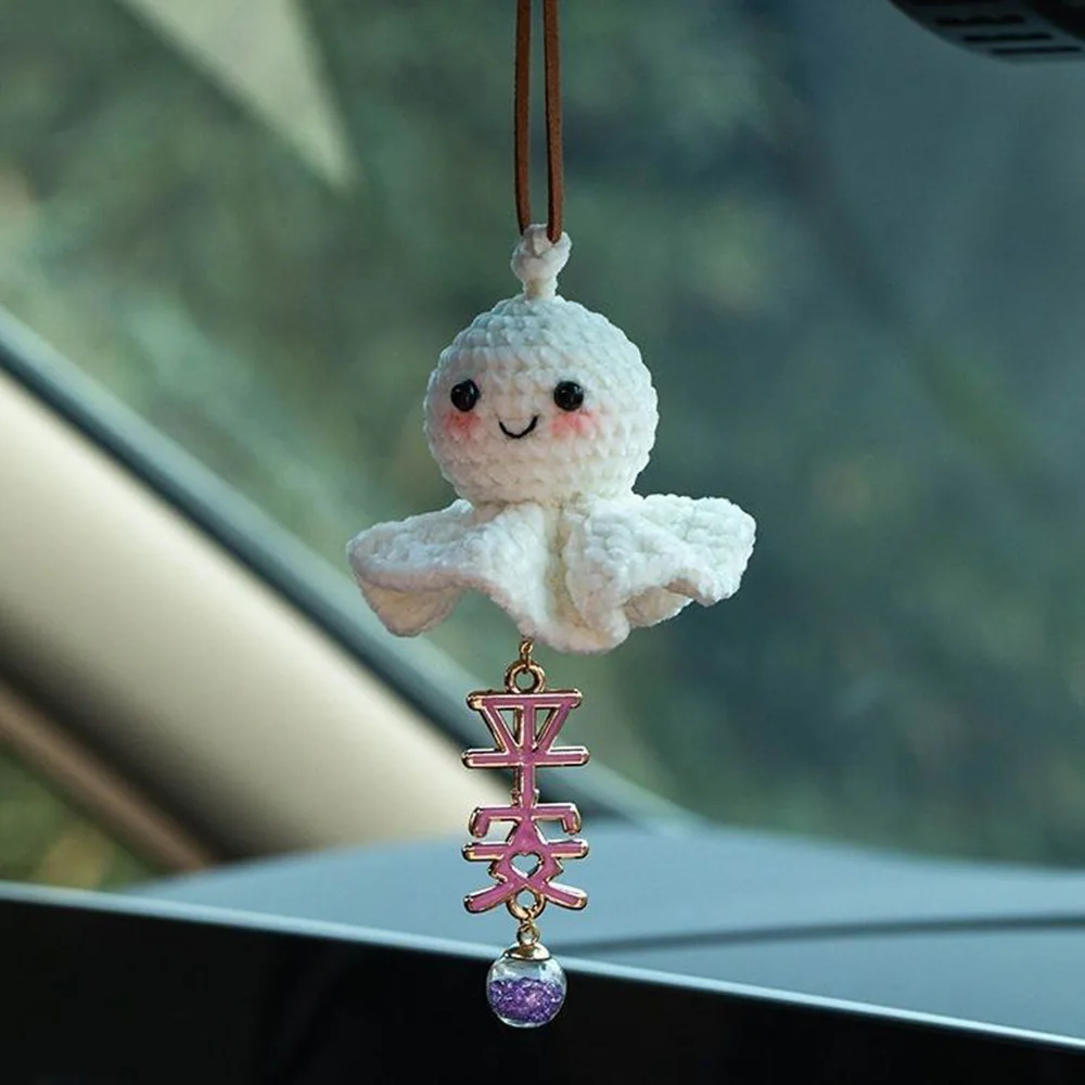 

Hand-Crocheted Sunny Doll Car Ornament / Bag Ornament Doll Gift