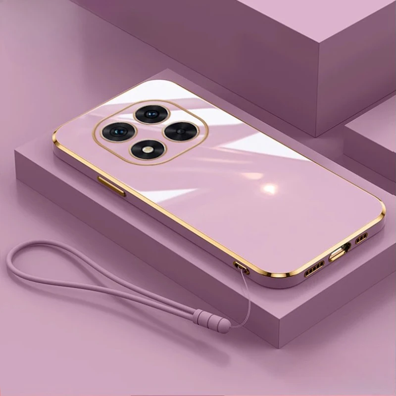 Pour Xiaomi Redmi Note 14 Pro + étui Redmi Note 14 Pro 4G 5G Note14 Pro Plus bord droit galvanoplastie placage antichoc couverture