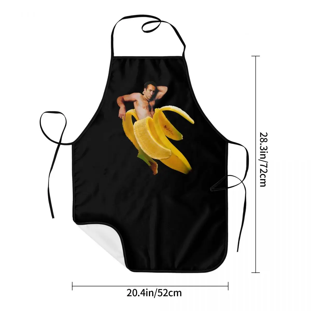 Nicolas Cage In A Banana Funny Aprons Women Men Funny Meme Adult Unisex Kitchen Chef Bib Tablier Cuisine Cooking Baking Painting