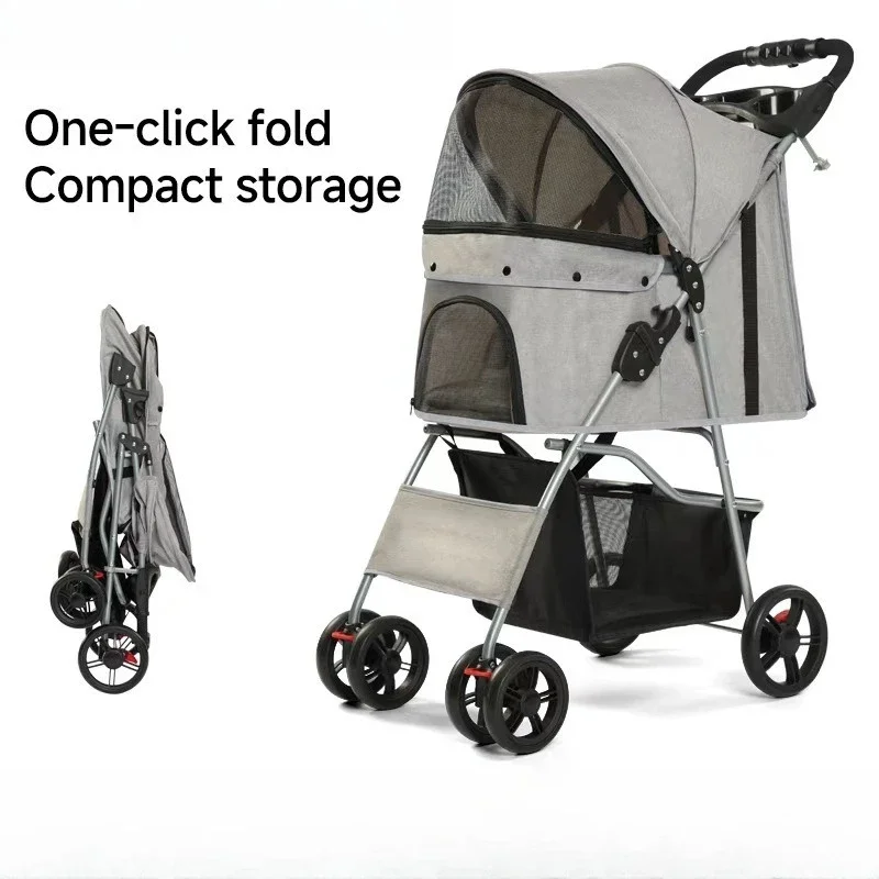 Pet outing trolley, pet trolley, cat pet cart