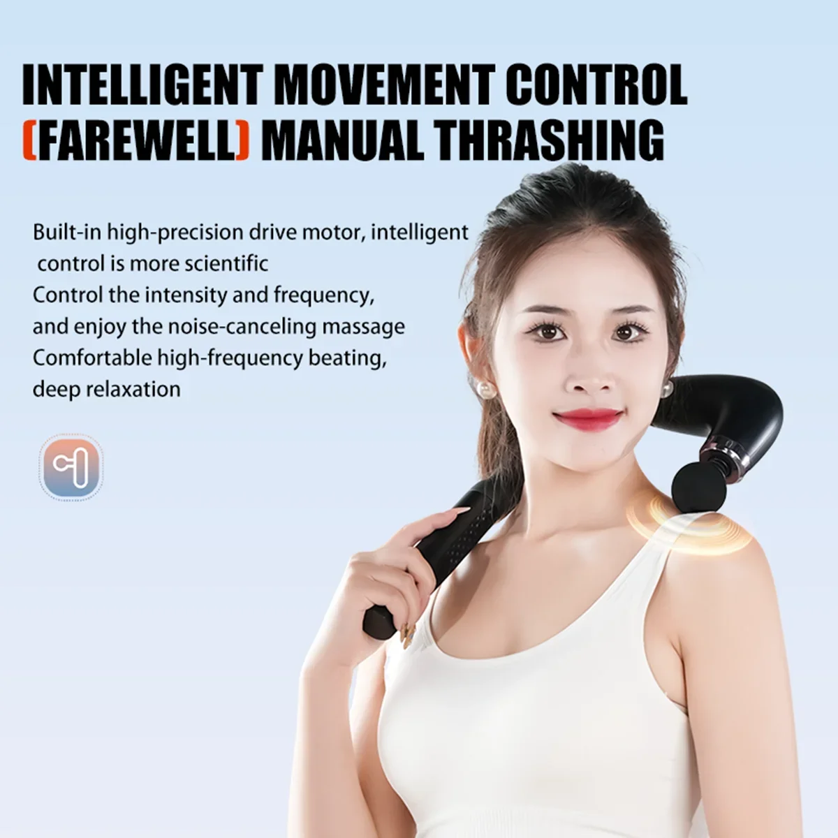 Electric Fascia Gun Massager Body Relaxation Trigger Point Massage Machine for Fitness Hammer Home Handheld Hammer
