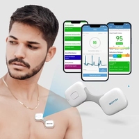 BOXYM Mobile Analysis 24-Hour Heart Monitor Dynamic ECG Machine Portable ECG Recorder Wearable Wireless Heart ECG Monitor