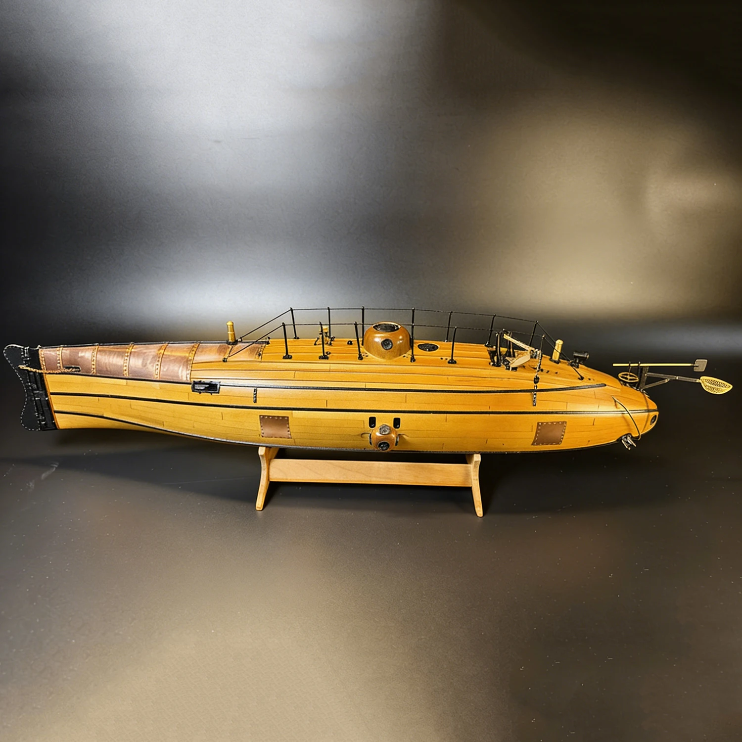 

Масштабная сборная модель подводной лодки Ictania II 1/28, 69,7 см, из дерева, статическая модель корабля, игрушка-корабль, модель военного корабля