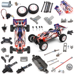 Wltoys Nieuwe Rc Auto 124008 1/12 Originele Reserveonderdelen Chassis Shell Band Hond Been Borstelloze Motor Esc Anti-Botsing Component