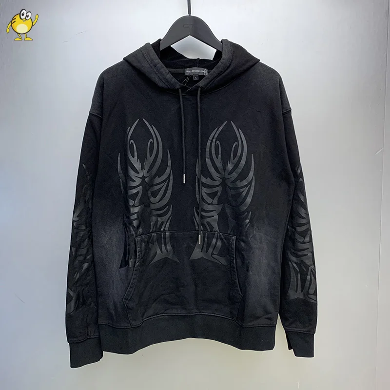 

Good Quality Oversized Streetwear WHO DECIDES WAR Hoodies Men Woman Fashion Black Hooded Pullovers Hip Hop