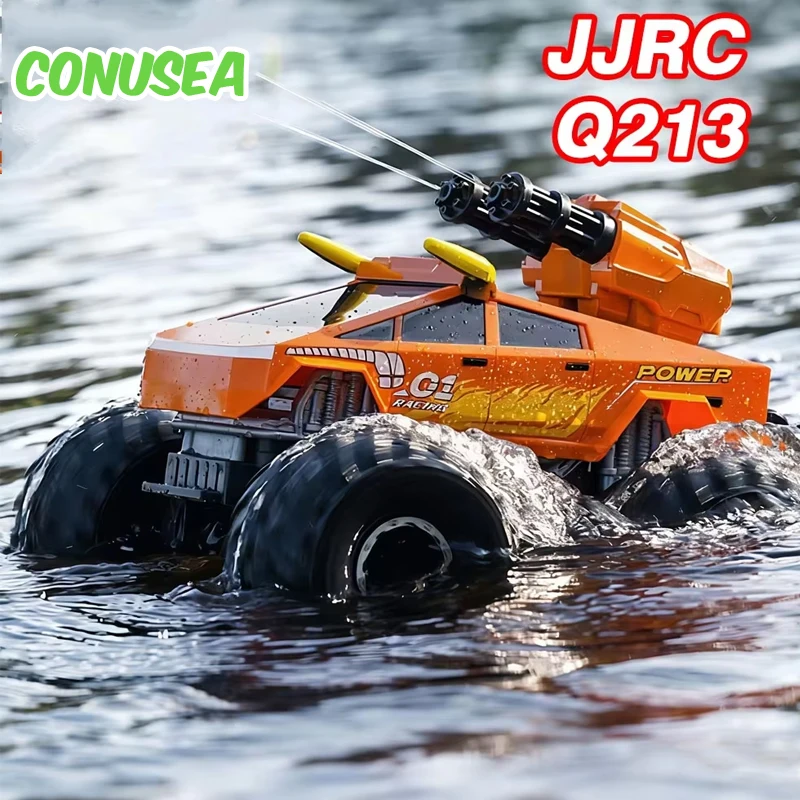 JJRC Rc Truck Remote Control Car Q213 Pick-Up Trucks Amphibious  Climbing Vehicle Shooting Water Gun Competition Race Toys Boys