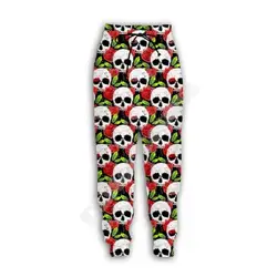 Fashion Pants Sweatpants Colorful Jogger Y2k Halloween Pumpkin Skull Ghost Tattoo Retro 3D Print Harajuku Casual Funny Trousers