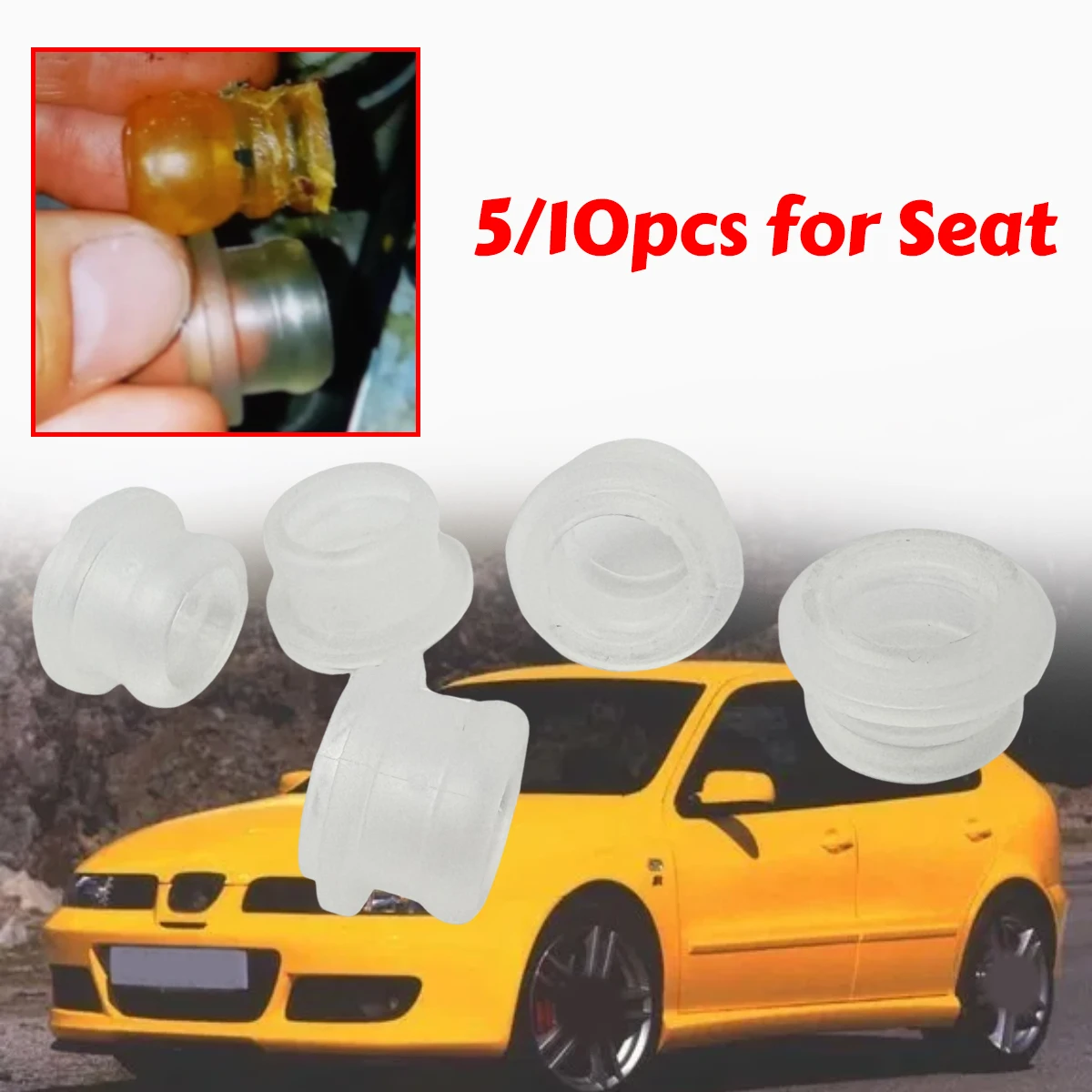 Bushing Fix for Seat Leon MK1(1M) 1999-2006 5 Speed Gearbox Shift Lever Rubber Sleeve Lever Bearing Socket Circuit Control Parts