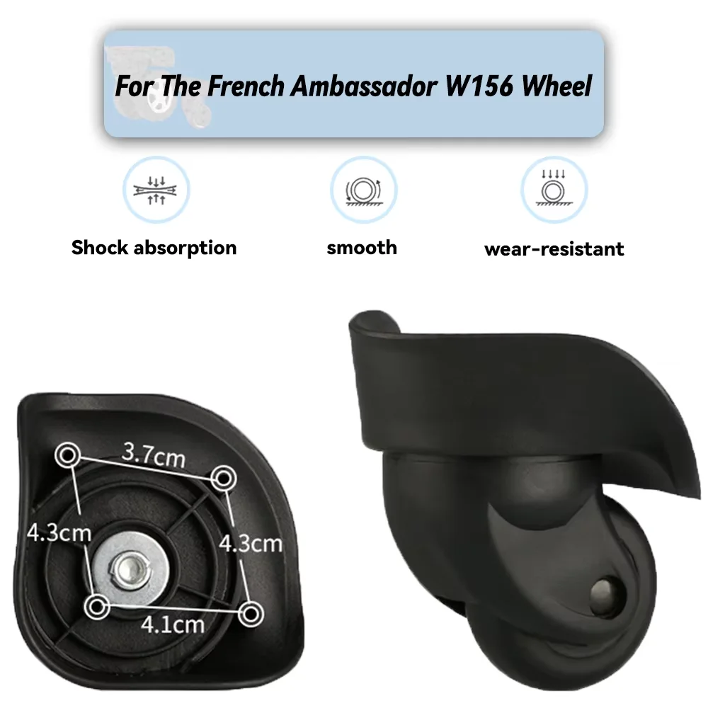 

Suitable For The French Ambassador W156 Universal Wheel Replacement Suitcase Wheel Accessories Wheels Casters Smooth Silent