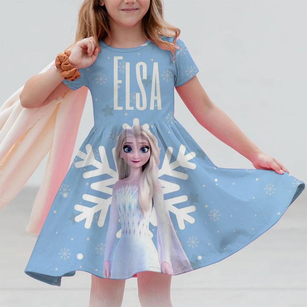 ディズニー 女の子用 プリンセスドレス ファッション 子供用 カジュアル Aライン プリンセスドレス 女の子の誕生日プレゼントドレス ベーシック ハート型ドレス